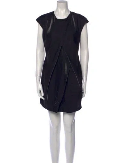 Pre-owned Krizia Vintage Mini Dress In Black