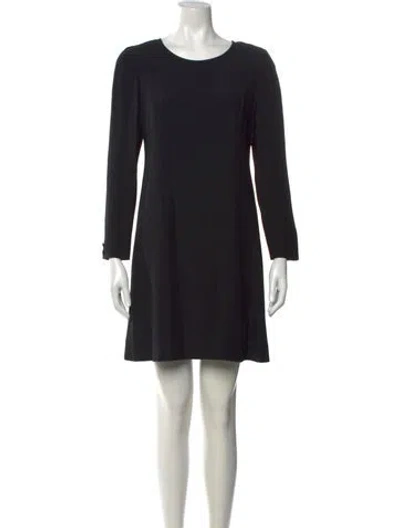 Pre-owned Krizia Vintage Mini Dress In Black