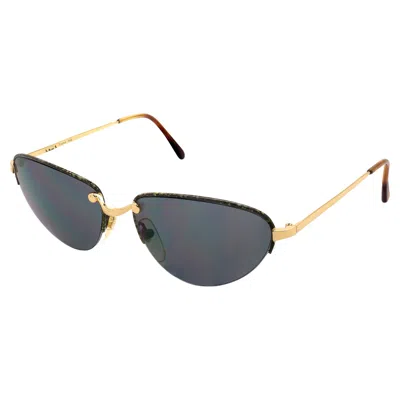 Pre-owned Krizia Vintage Sunglasses Cat Eye, Italy 80s In Gray