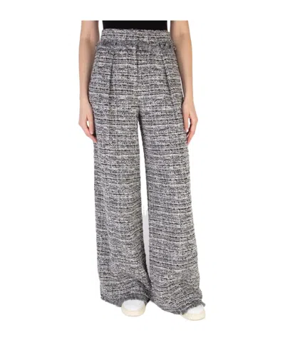 Krizia Wide-leg Casual Pants In Gray