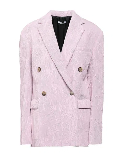 KRIZIA KRIZIA WOMAN BLAZER PINK SIZE 4 POLYESTER