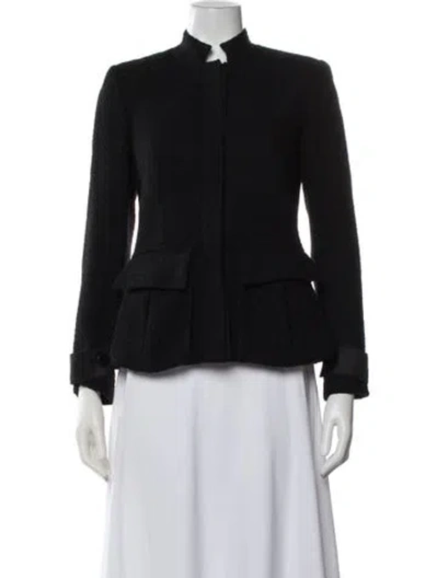 Pre-owned Krizia Wool Blazer In Black