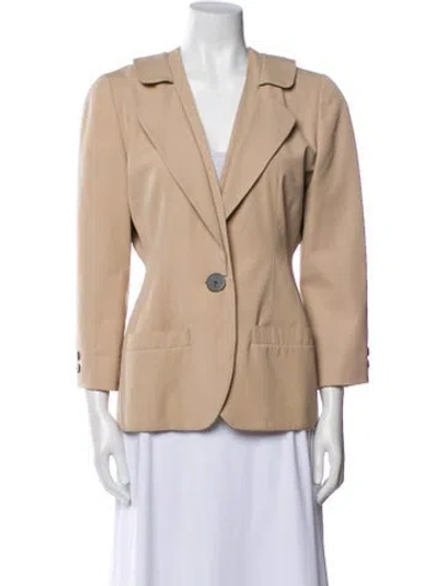 Pre-owned Krizia Wool Blazer In Neutral