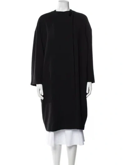Pre-owned Krizia Wool Coat In Black