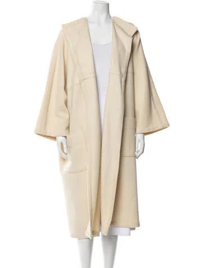 Pre-owned Krizia Wool Coat In Neutrals