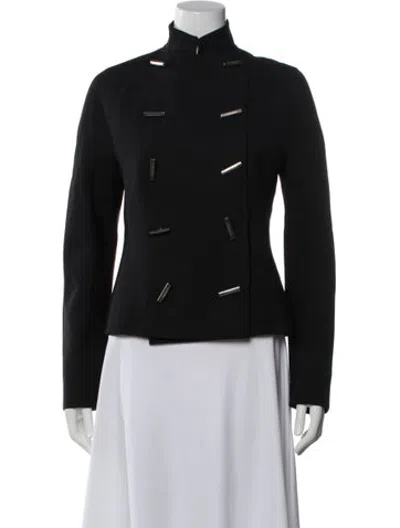 Pre-owned Krizia Wool Jacket In Black