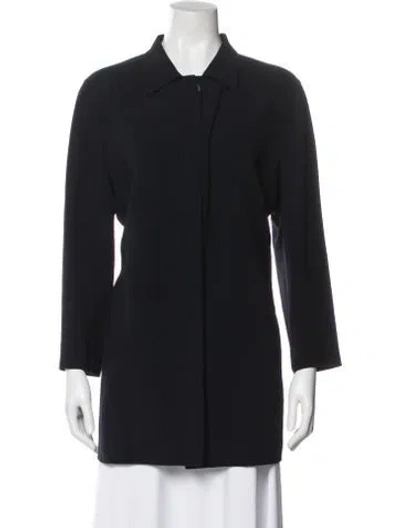 Pre-owned Krizia Wool Jacket In Blue