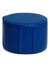 Kross Studio Chromatic Leather Cylindrical Watch Roll In Blue