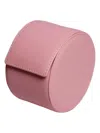 Kross Studio Chromatic Leather Cylindrical Watch Roll In Pink