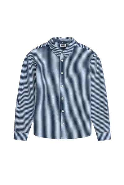 KROST KROST 3D STRIPED SHIRT BLUE