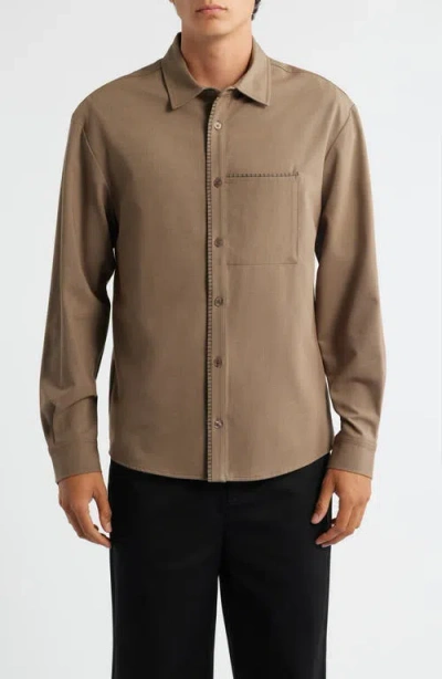 KROST KROST BLANKET STITCH BUTTON-UP SHIRT