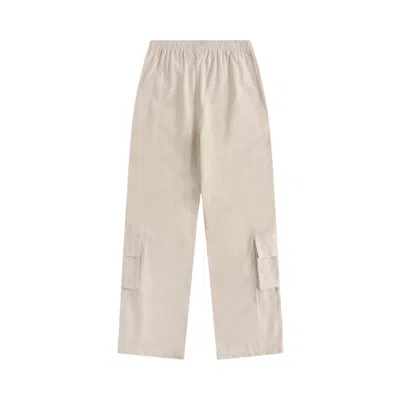 Pre-owned Krost Breezy Canvas Wide Leg Cargo 'natural' | Cream | Men's Size S In White