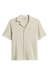 Krost Check Cotton Knit Bowling Shirt