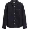 Krost Cotton Denim Button-up Shirt In Blue