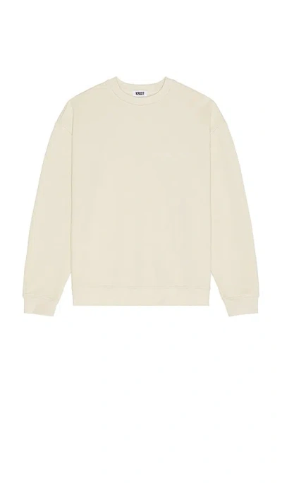 Krost Crew Neck Sweatshirt In 桦树皮白