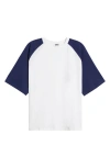 Krost Cully Raglan Baseball T-shirt In Blue