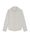 Krost Eco Button Up Shirt In Grey