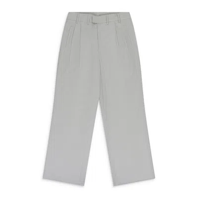 Krost Eco Pleated Trousers Nimbus Cloud In Gray