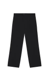 Krost Eco Wool Pleated Trouser In Black