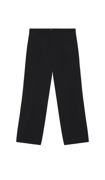 Krost Eco Wool Pleated Trouser In Black