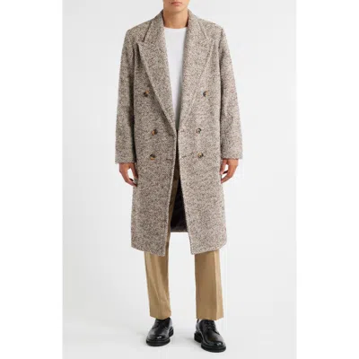 Krost Elliot Wool Blend Overcoat In Neutral