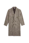 Krost Elliot Wool Blend Overcoat In Brown