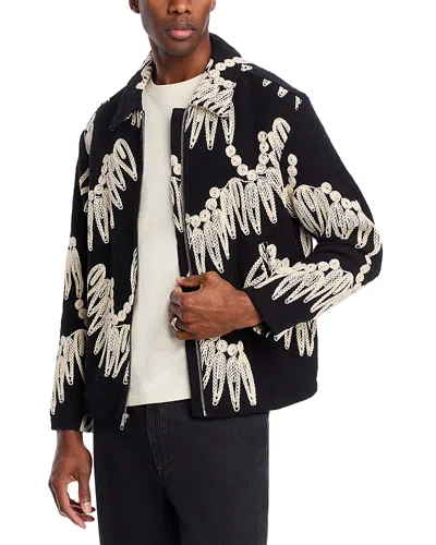 Krost Embroidered Palmetto Jacket In Black