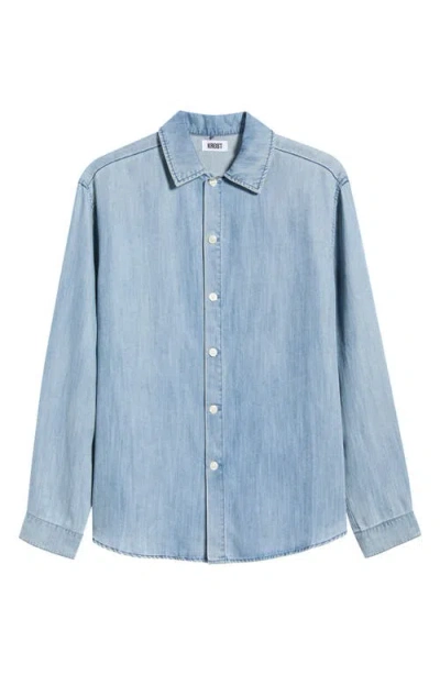 Krost Featherweight Denim Button-up Shirt In Blue