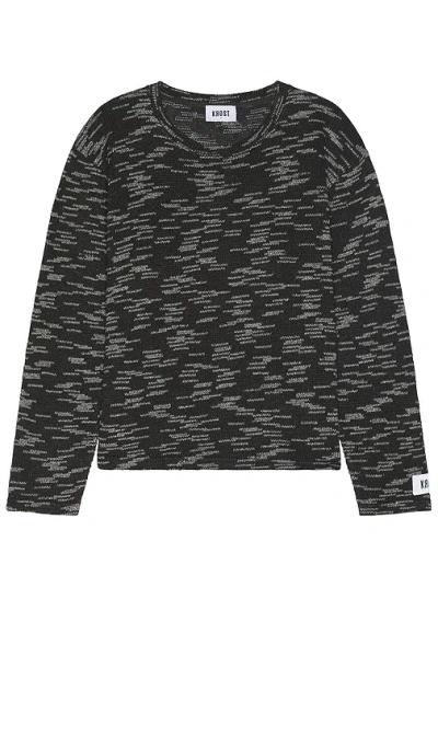 Krost Granite Long Sleeve Tee In Black