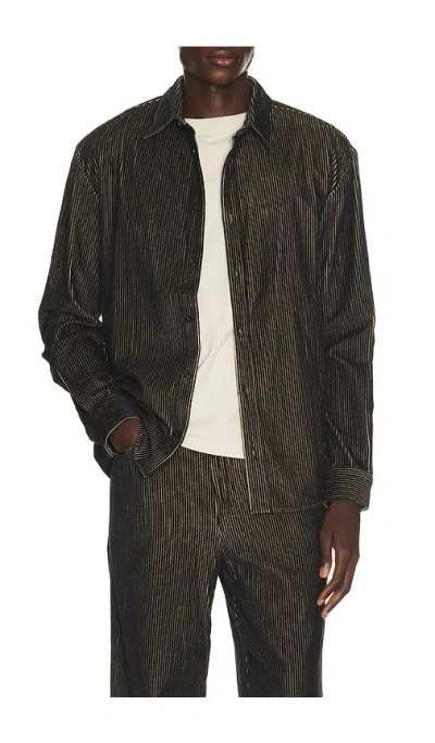 Krost Jordan Corduroy Shirt In Black
