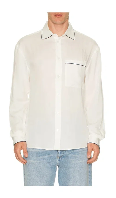 Krost Jordan Piping Shirt In White