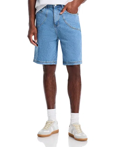 Krost Mariner Denim 9 Shorts In Medium Wash