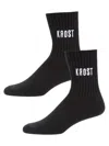 Krost Men's 2-pack Logo Crew Socks In Black
