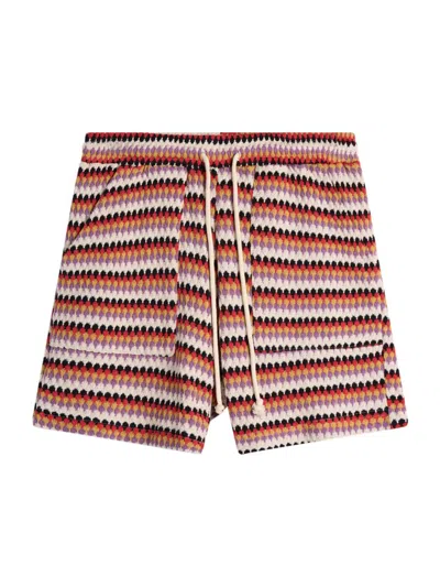 Krost Men's Calico Shell Knit Shorts In Multicolored