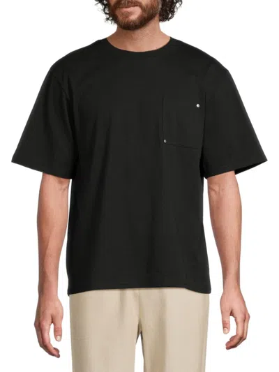 Krost Men's Crewneck Solid T-shirt In Black