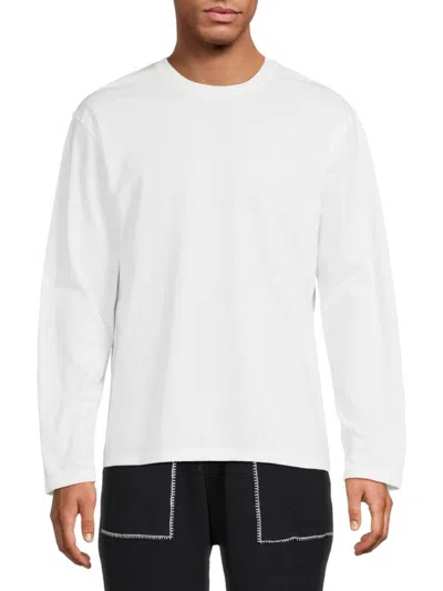 Krost Men's Heathered Cotton-blend Sweatshirt In White