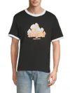 Krost Men's  X Candyland Graphic Ringer T-shirt In Black