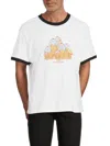 Krost Men's  X Candyland Graphic Ringer T-shirt In White
