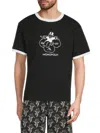 Krost Men's  X Monopoly Graphic Ringer T-shirt In Black