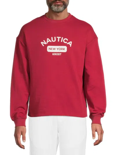Krost Men's Logo Sweatshirt In Rhubarb