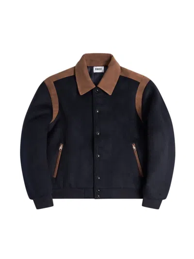 KROST MEN'S OVERSIZED WOOL BLEND VARSITY JACKET