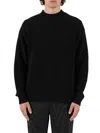 Krost Men's Waffle Knit Oversized Sweater In Black