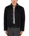 Krost Mercer Wool Blend Varsity Jacket In Black