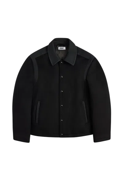 KROST KROST MERCER VARSITY JACKET BLACK