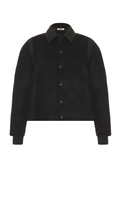 Krost Mercer Varsity Jacket In Black