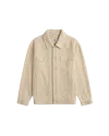 Krost Mesa Waffle Knit Trucker Jacket In Neutral