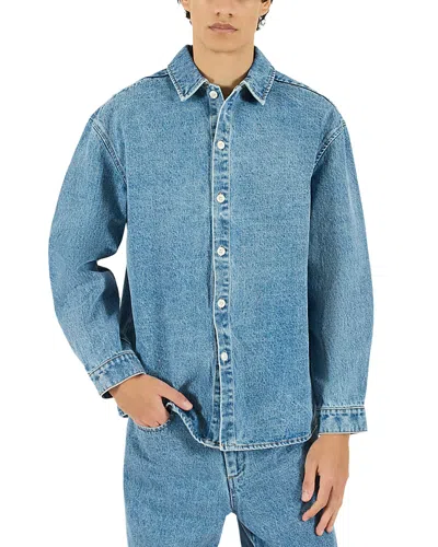 Krost Oversized Denim Shirt In Blue