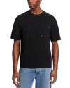 Krost Oversized Rivet Pocket Tee In Black