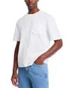 Krost Oversized Rivet Pocket Tee In White