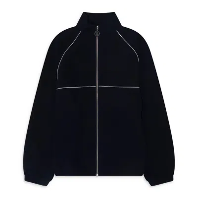 Krost Piping Track Jacket Blue In Black